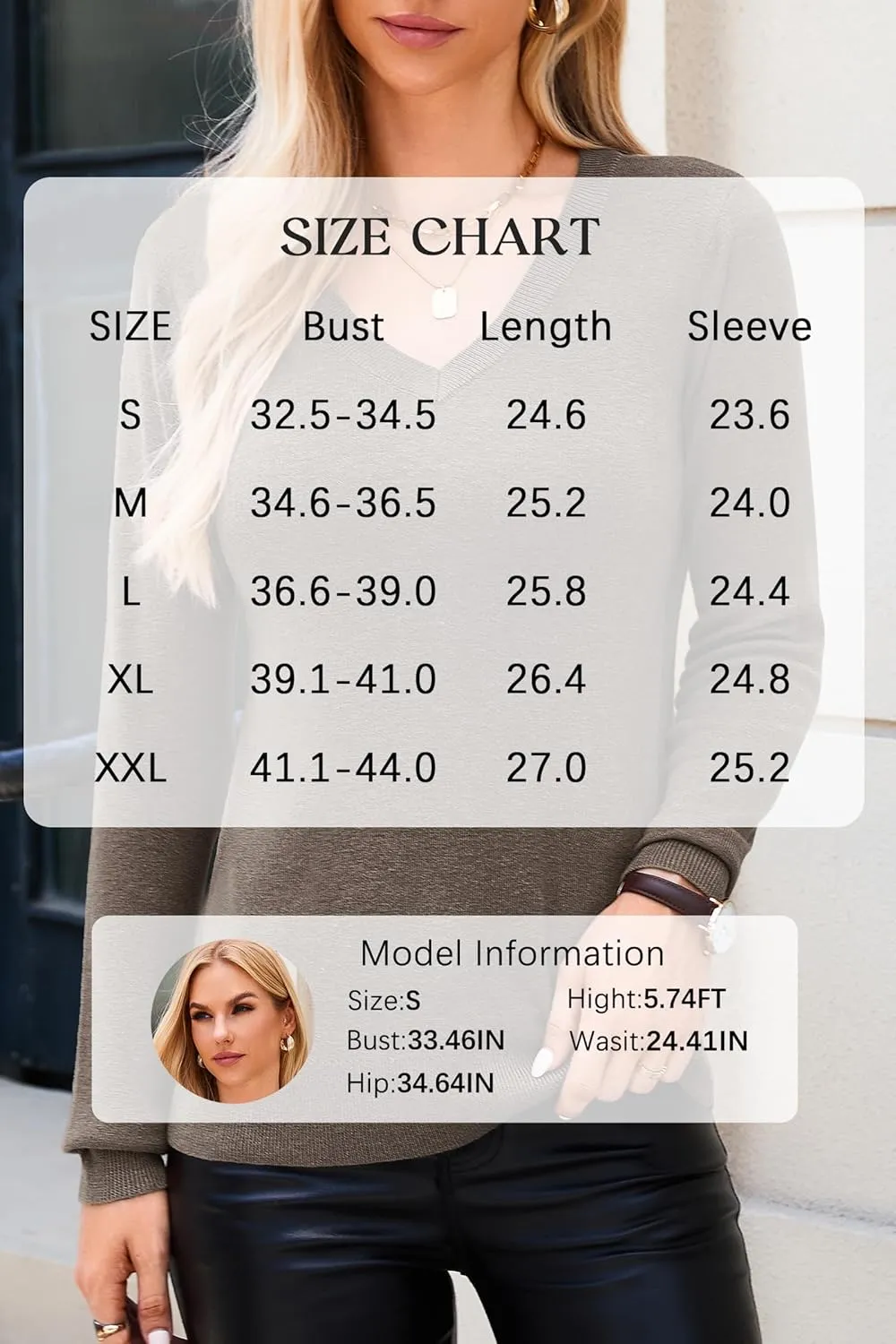 Arach&Cloz Women's Wool Blend Fall Sweaters Business Casual Outfits