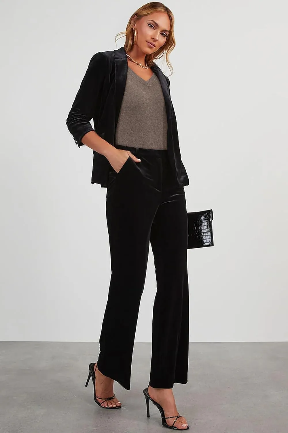Arach&Cloz Women's Wool Blend Fall Sweaters Business Casual Outfits