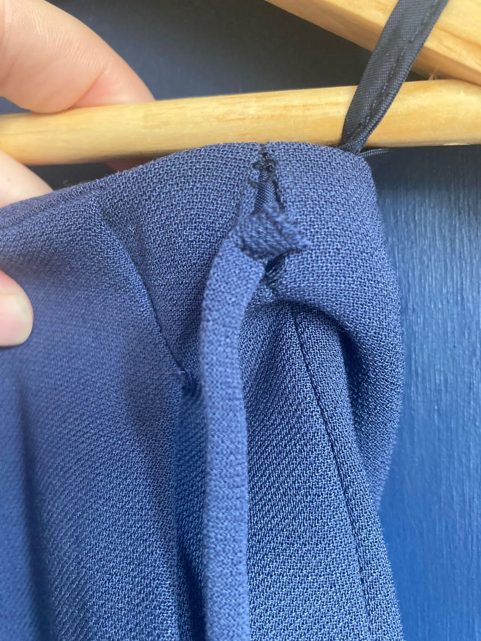 Armani Wool Navy Blue Trouser Suit UK Size 14