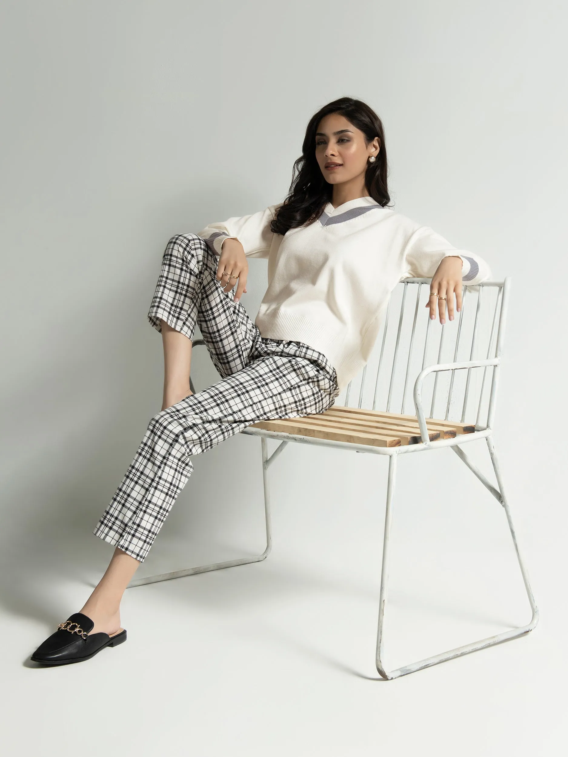 Basic White Sweater