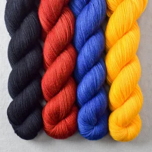 Blackbird, Fountain Pen, Londontowne, Squash Blossom - Yummy 2-Ply Quartet