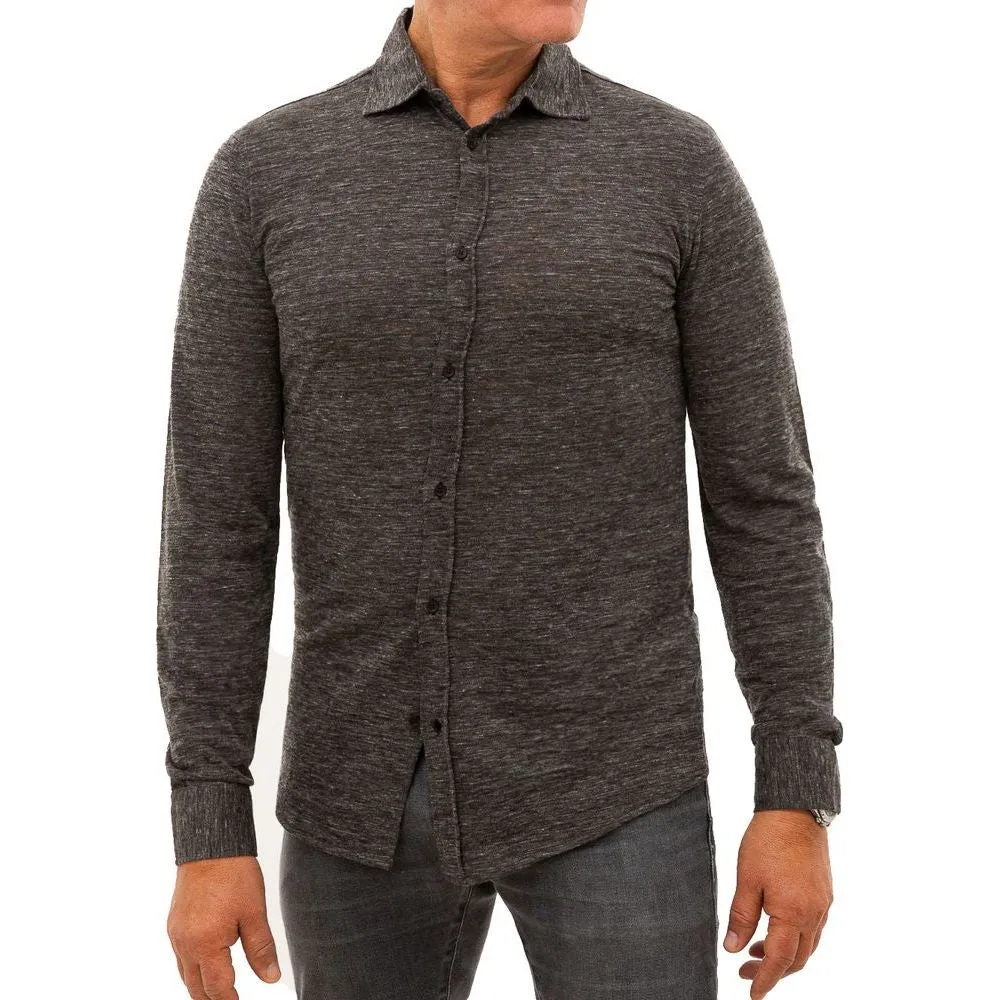 Corneliani Gray Wool Shirt