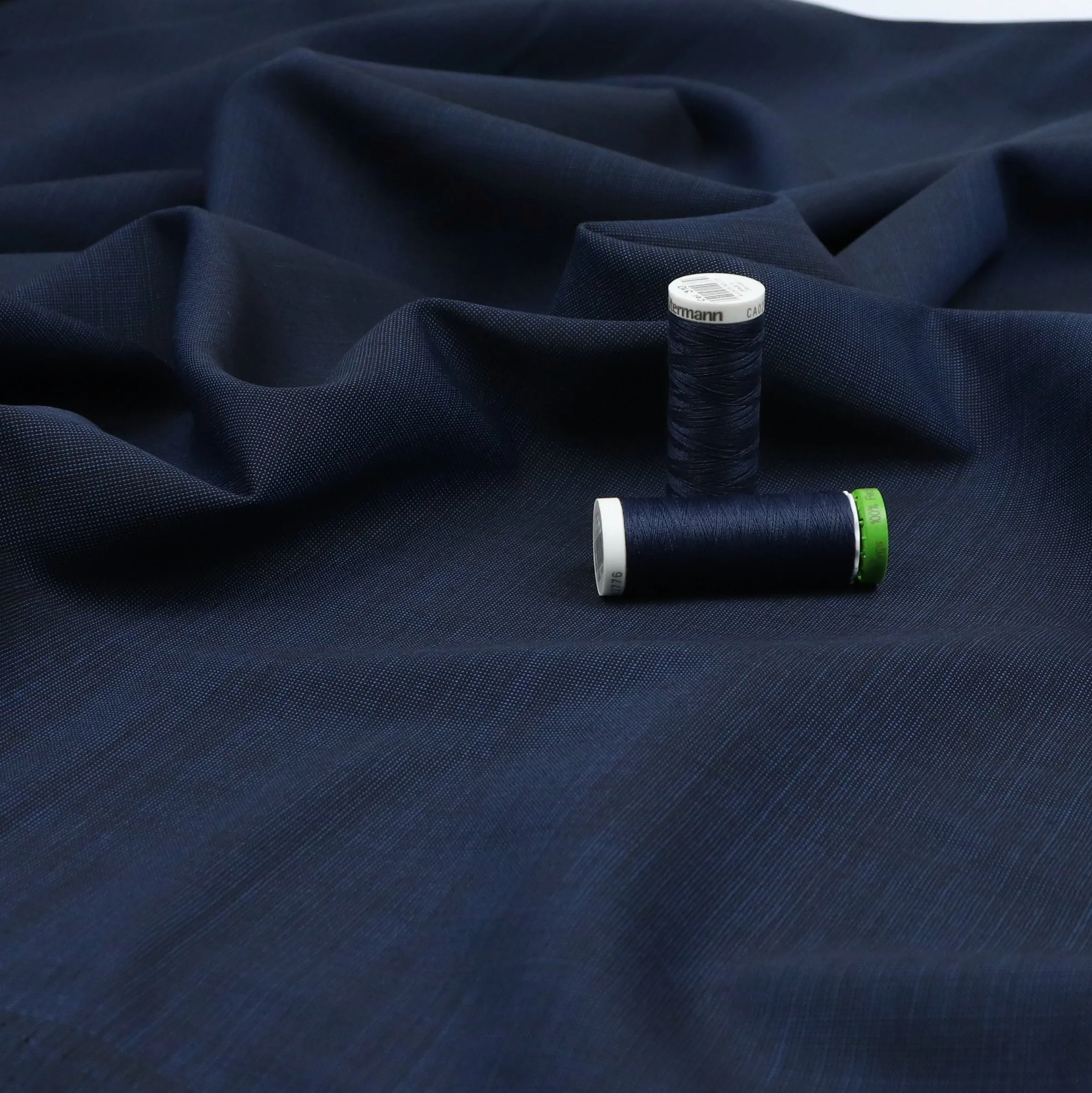Deadstock Worsted Wool Suiting - Cobalt Blue