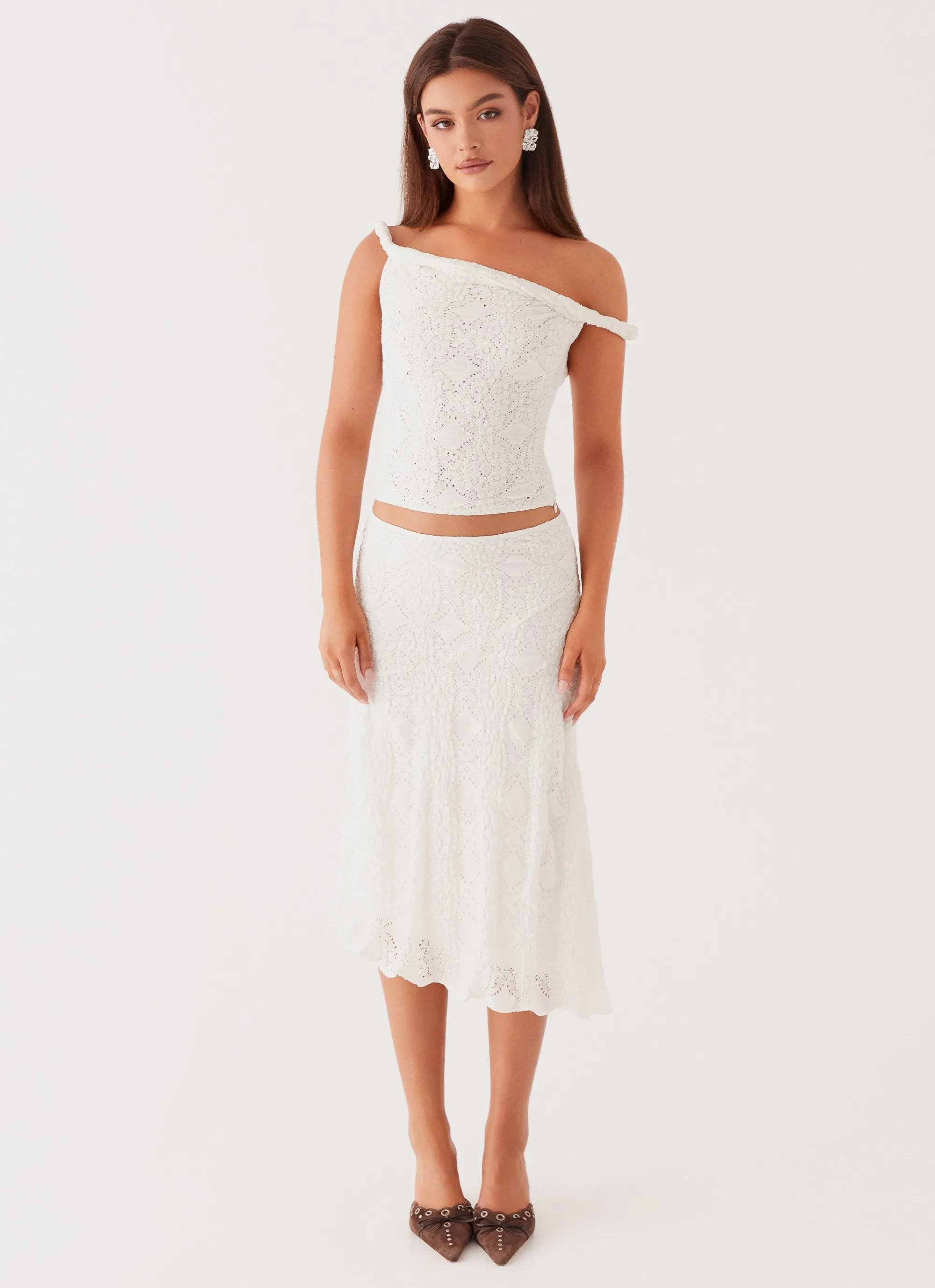 Diamond Sky Top - White