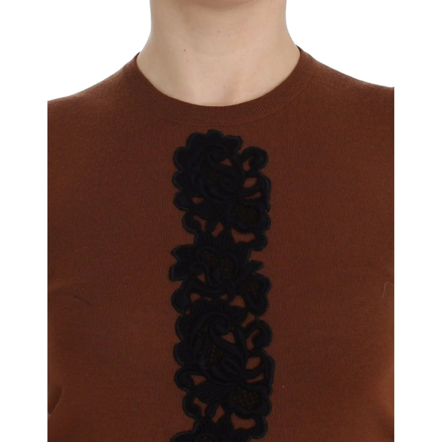 Dolce & Gabbana Timeless Wool and Lace Sleeveless Vest