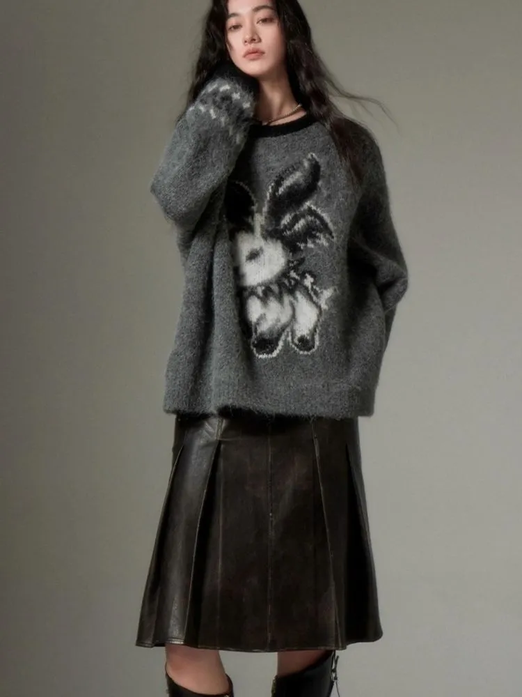 Drop Shoulder Loose Knit Sweater【s0000004871】
