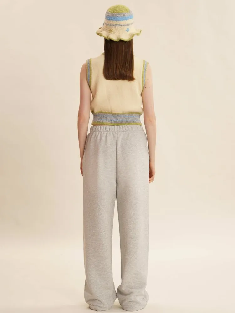 Embroidery V-Neck Sleeveless Sweater Knit Vest【s0000005999】