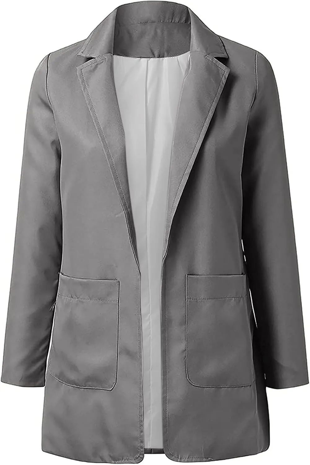 Firzero Blazers for Women Business Casual Plus Size Jackets 2024 Fall Fashion Long Sleeve Open Front Work Office Suit Cardigans