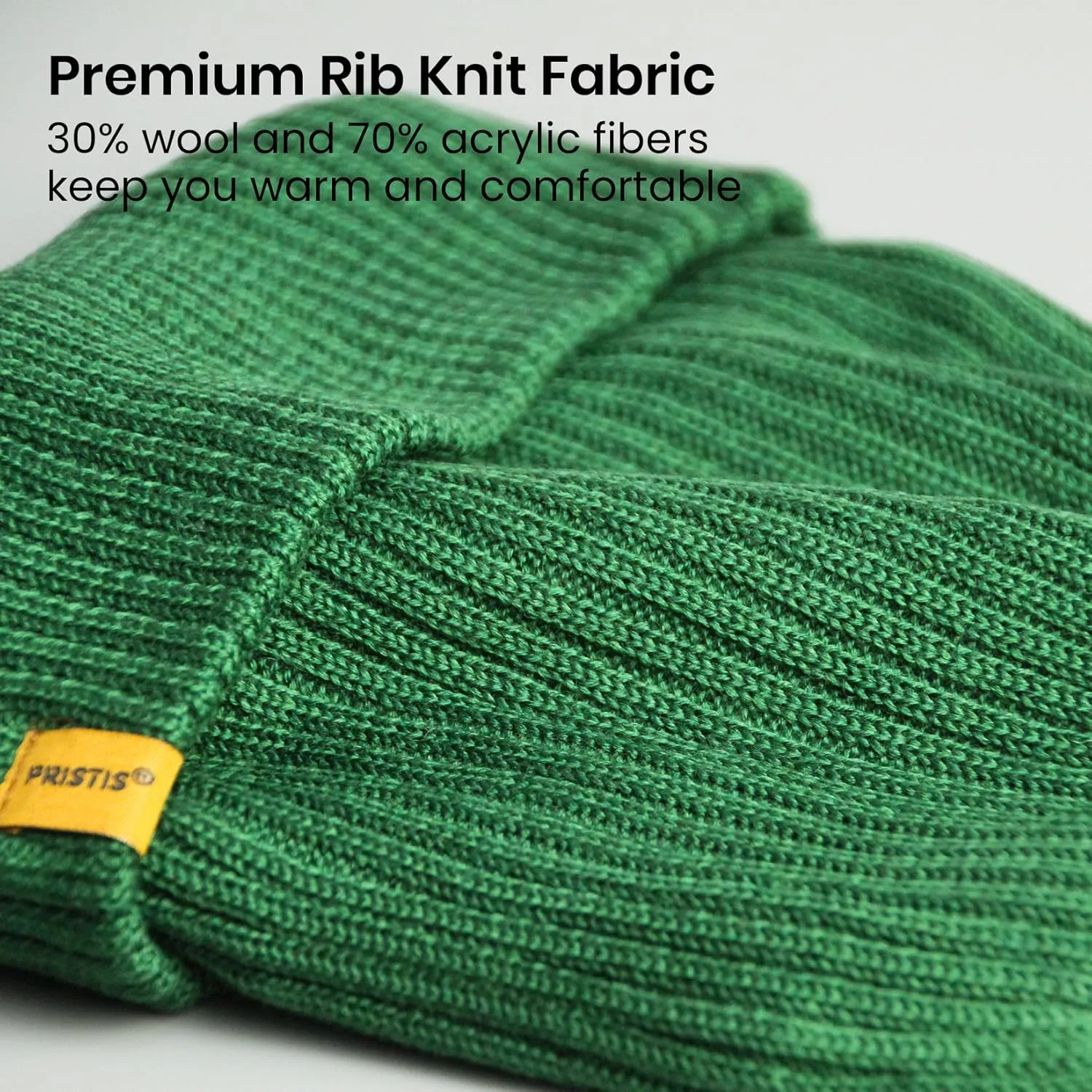 Fishing Winter Beanie Hat, Unisex Warm Soft Skull Cap, Cozy Watch Hat with Thick Lining & Double-Layer Tight Kniting