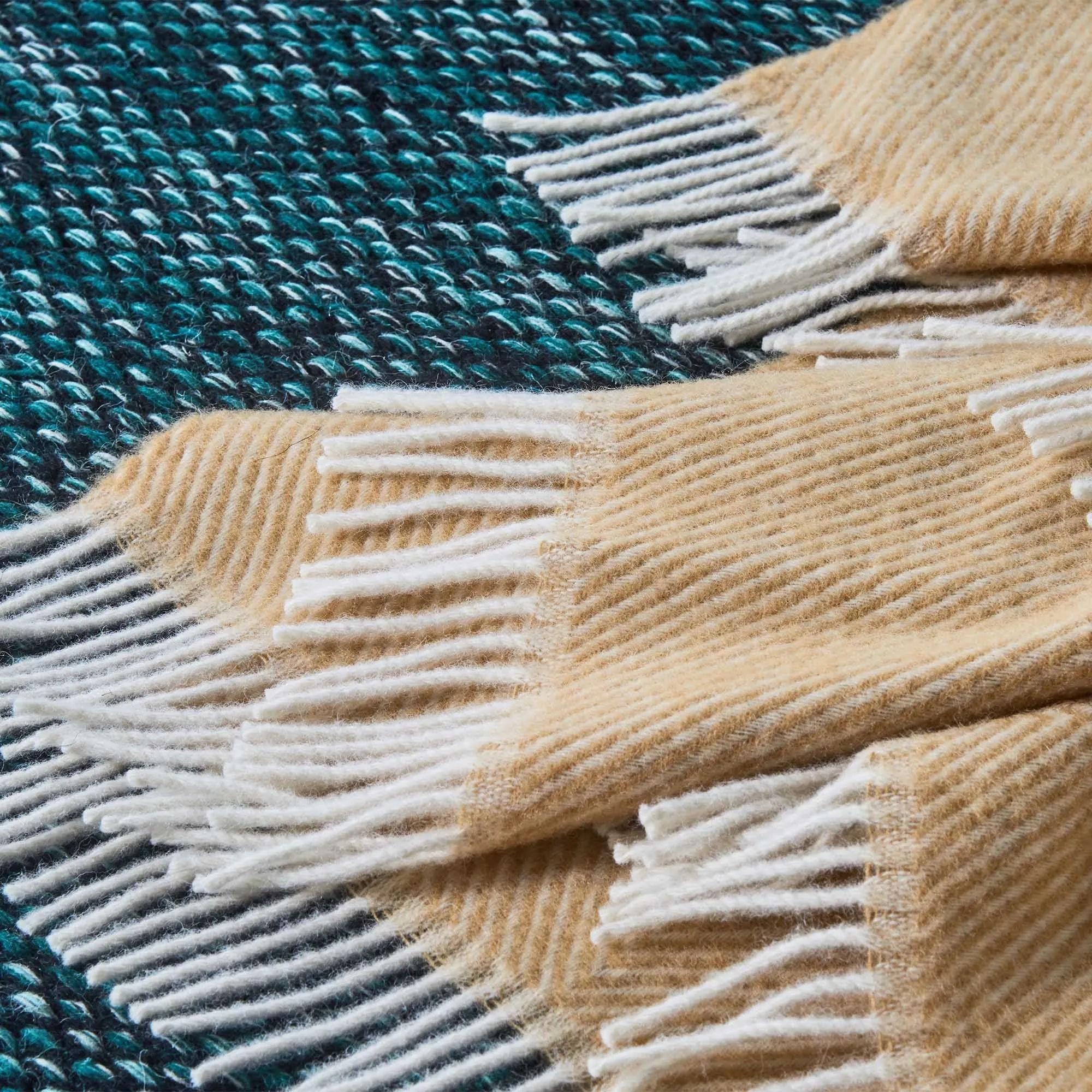 Gotland Blanket [Mustard & Cream]