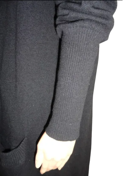 Hache Long Sweater Black Size 8 NWT SKU 000036