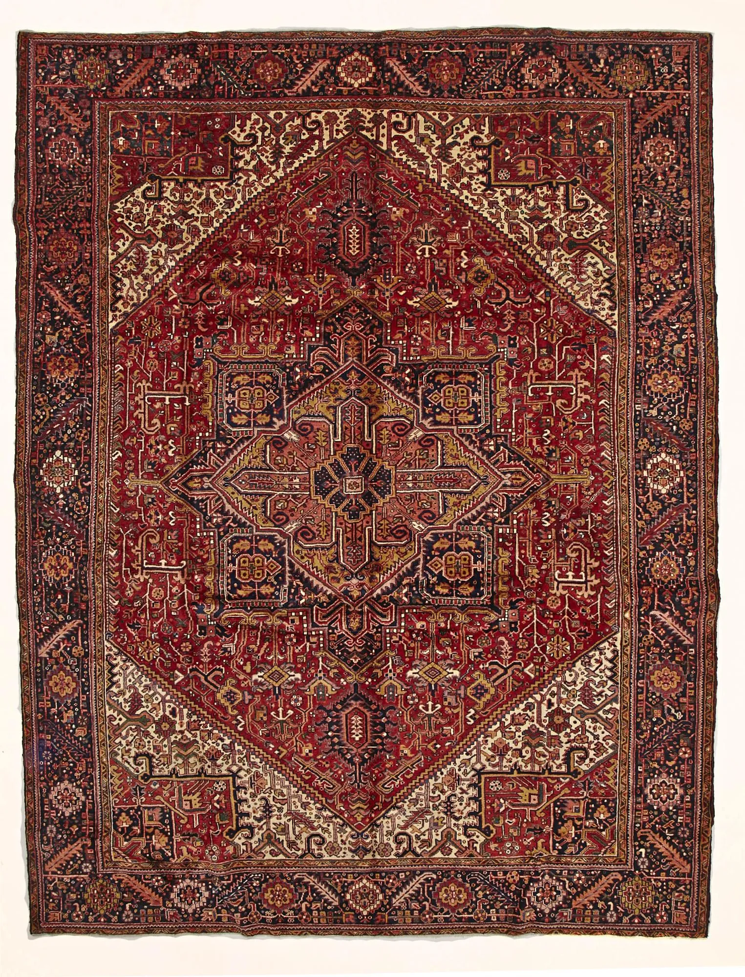 HAND KNOTTED PERSIAN  HERIZ RUG  420X318 CM