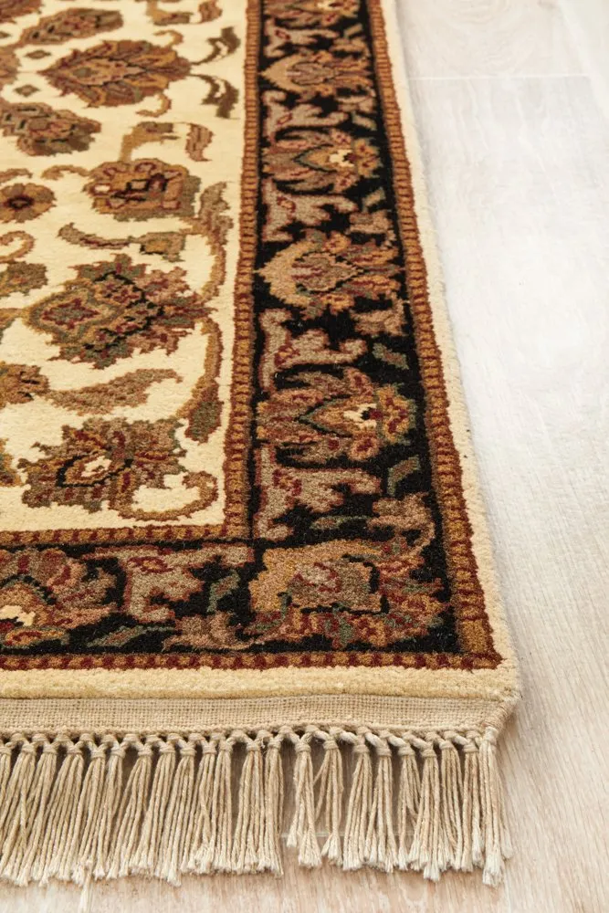 INDIAN HANDMADE FINE WOOL  RUG -476X77CM