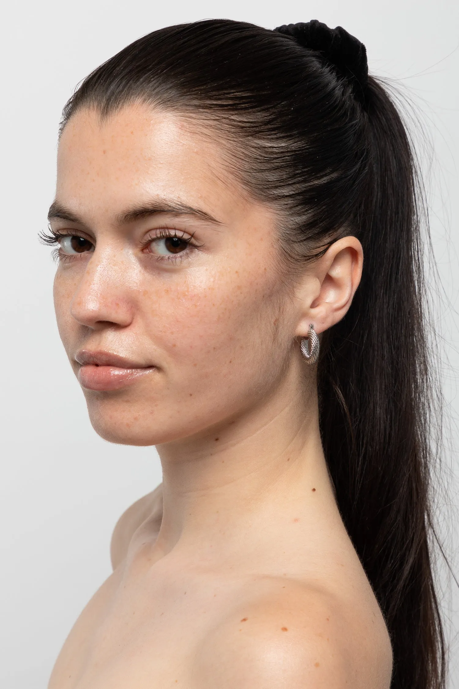 JWL834 - Thick Twisted Pincatch Earrings
