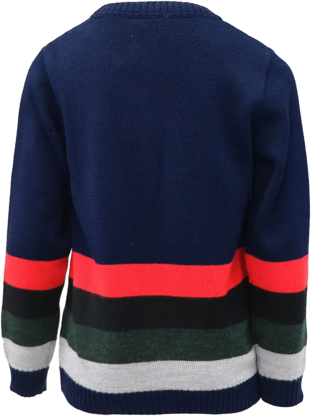 KIMU Boys' Long Sleeve Knit Pullover Christmas Sweater Crewneck Holiday Sweater Shirt