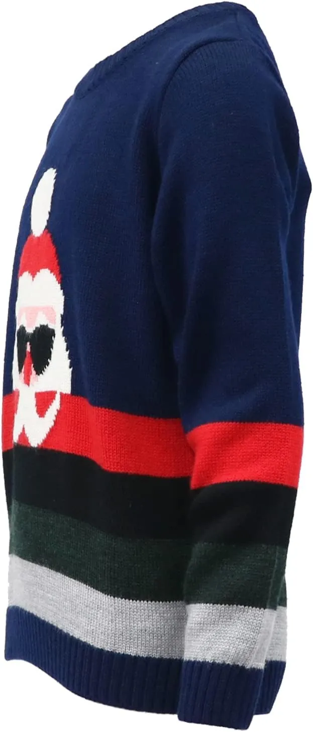 KIMU Boys' Long Sleeve Knit Pullover Christmas Sweater Crewneck Holiday Sweater Shirt