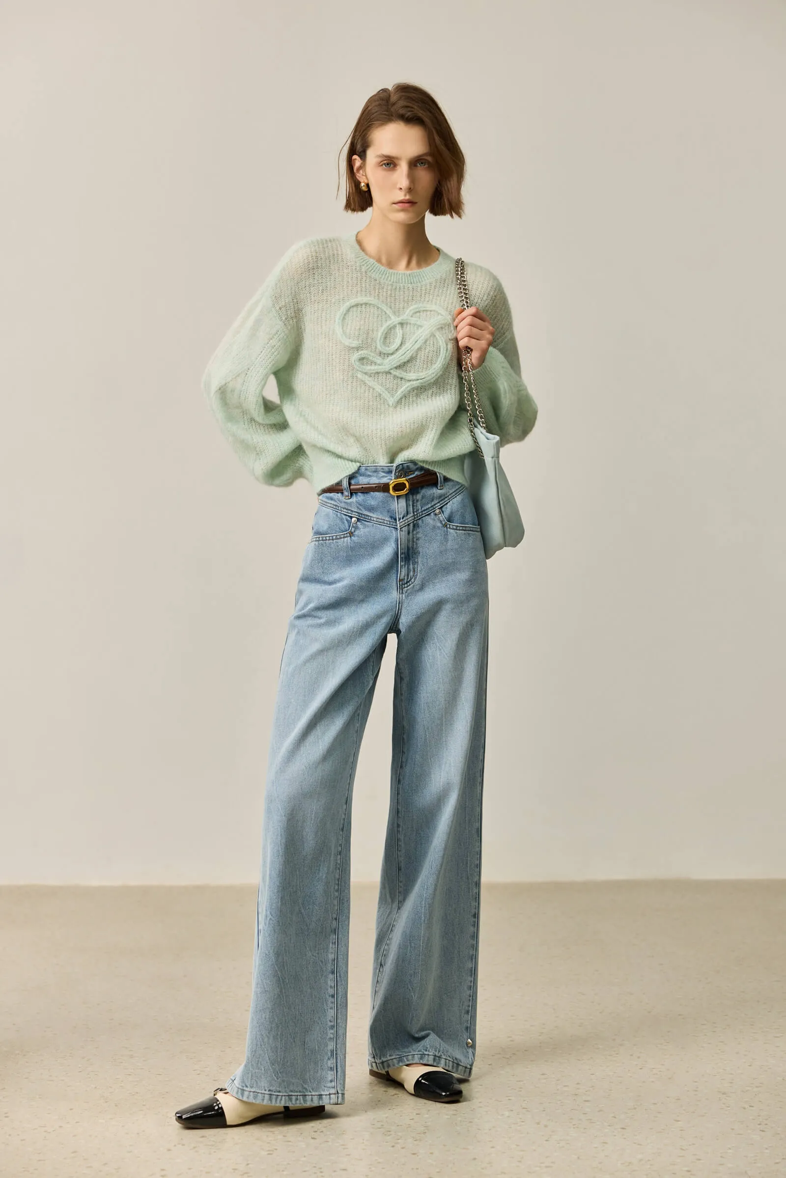LILY Wool-Alpaca Blend Knit Top