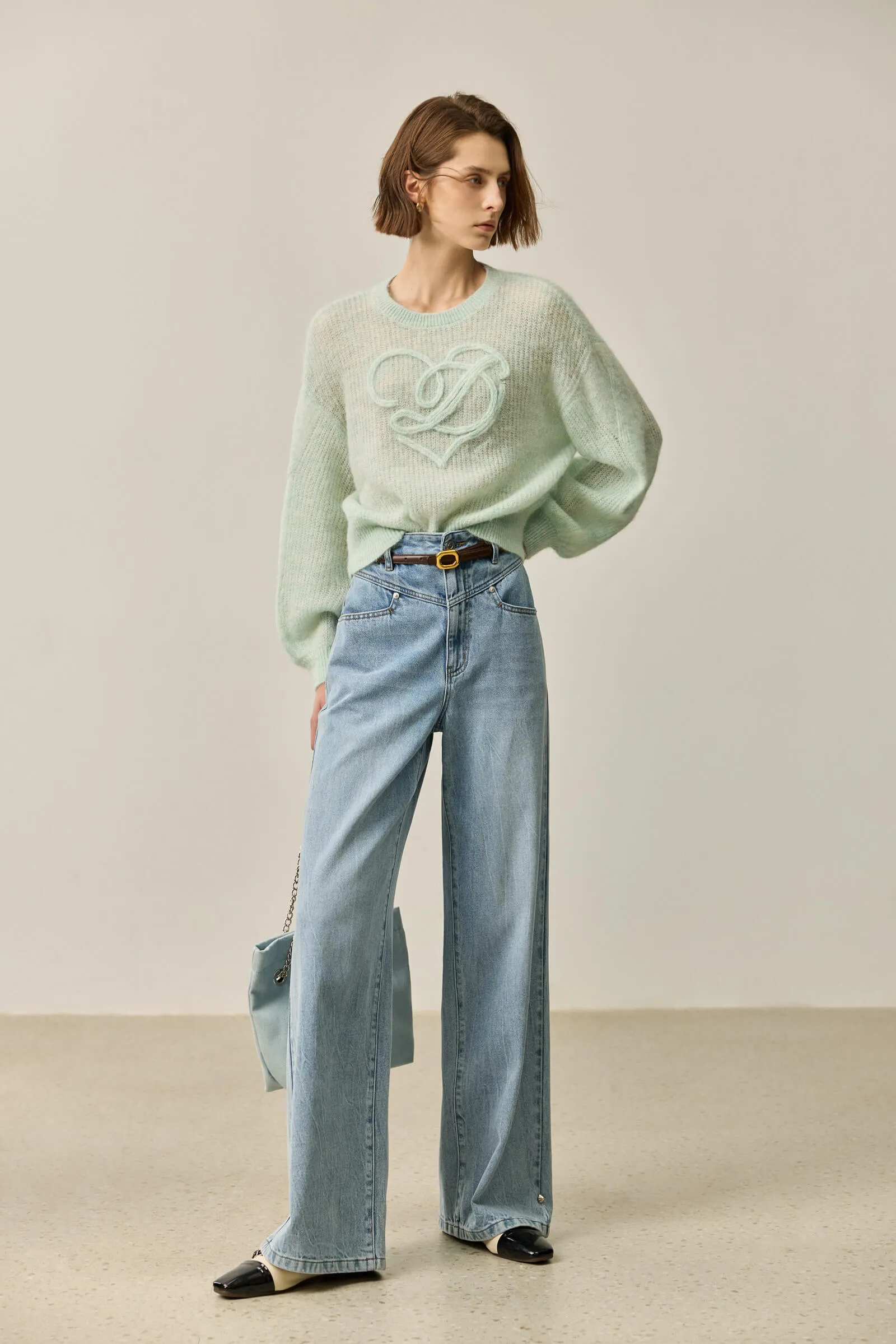 LILY Wool-Alpaca Blend Knit Top