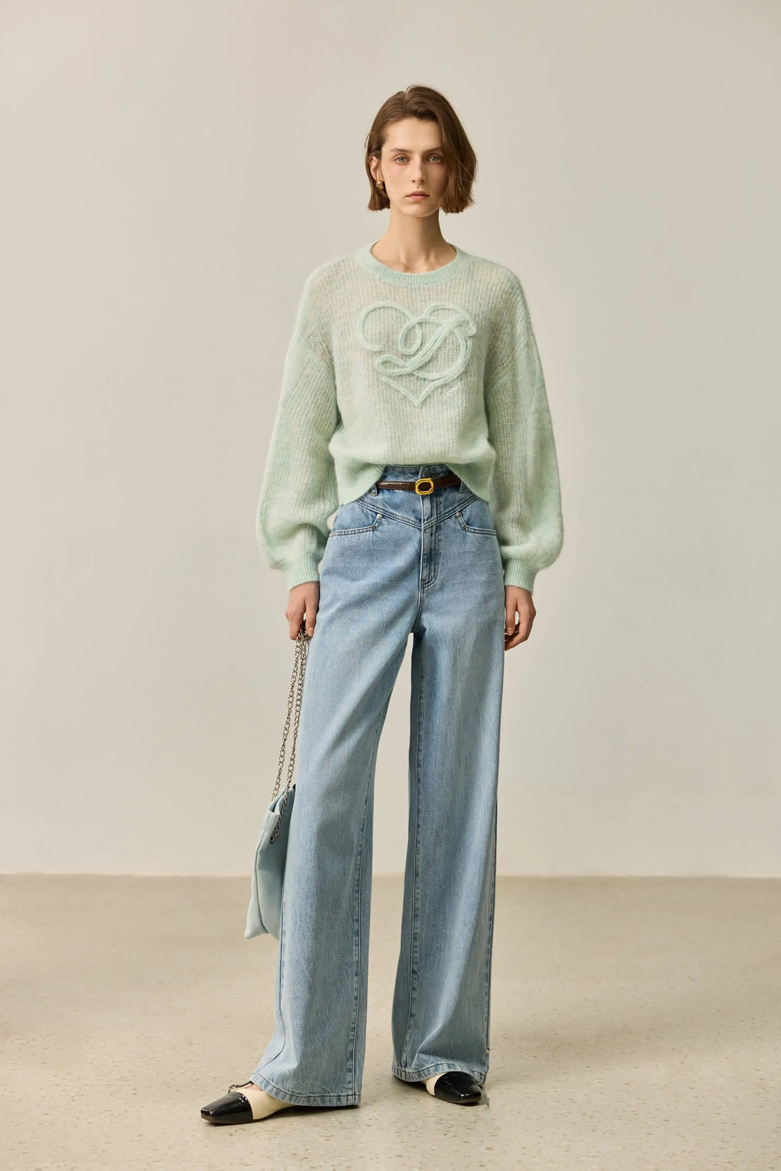 LILY Wool-Alpaca Blend Knit Top