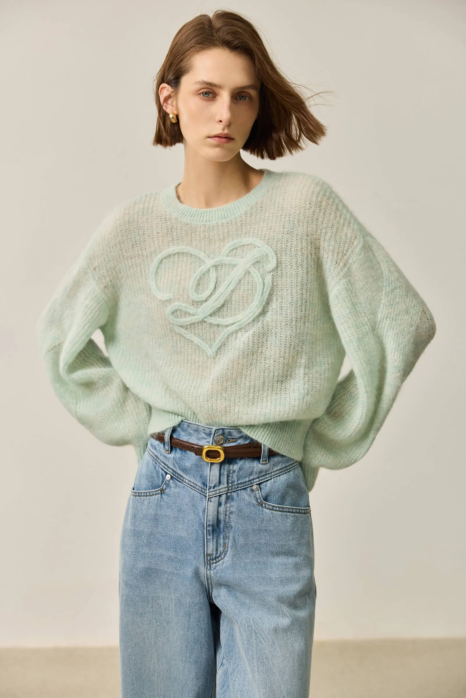 LILY Wool-Alpaca Blend Knit Top