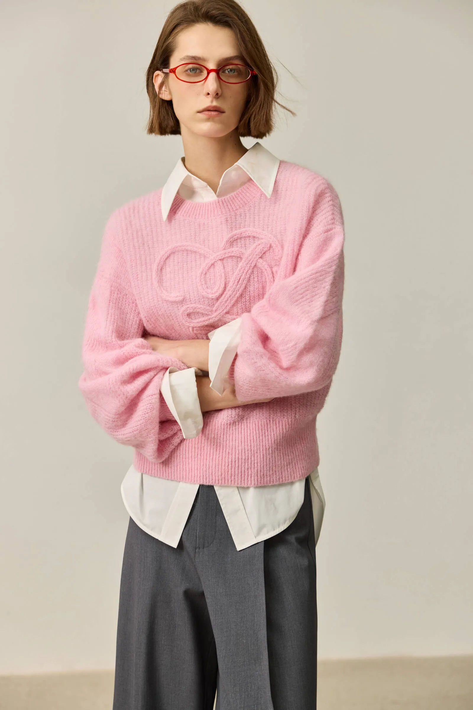LILY Wool-Alpaca Blend Knit Top