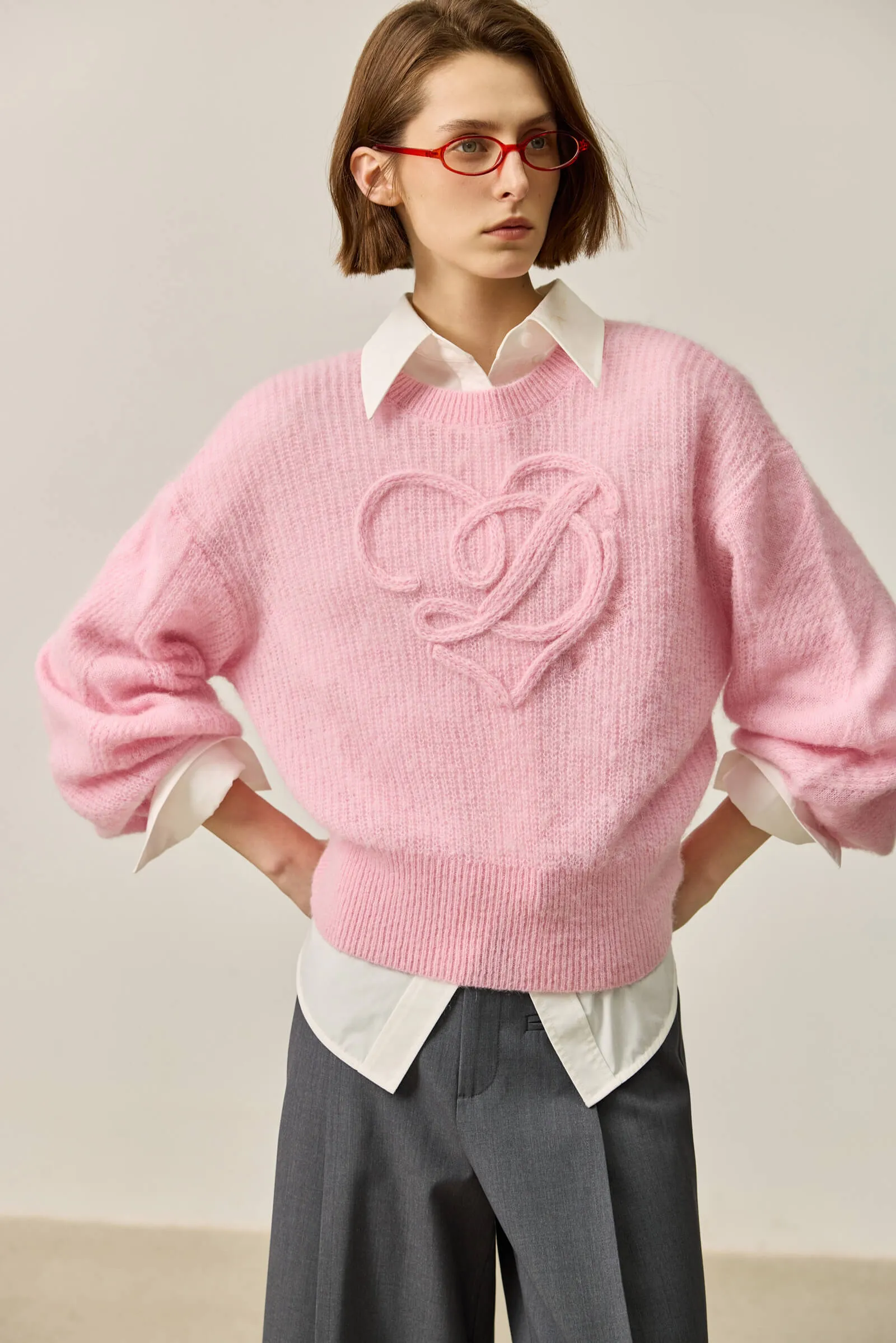 LILY Wool-Alpaca Blend Knit Top