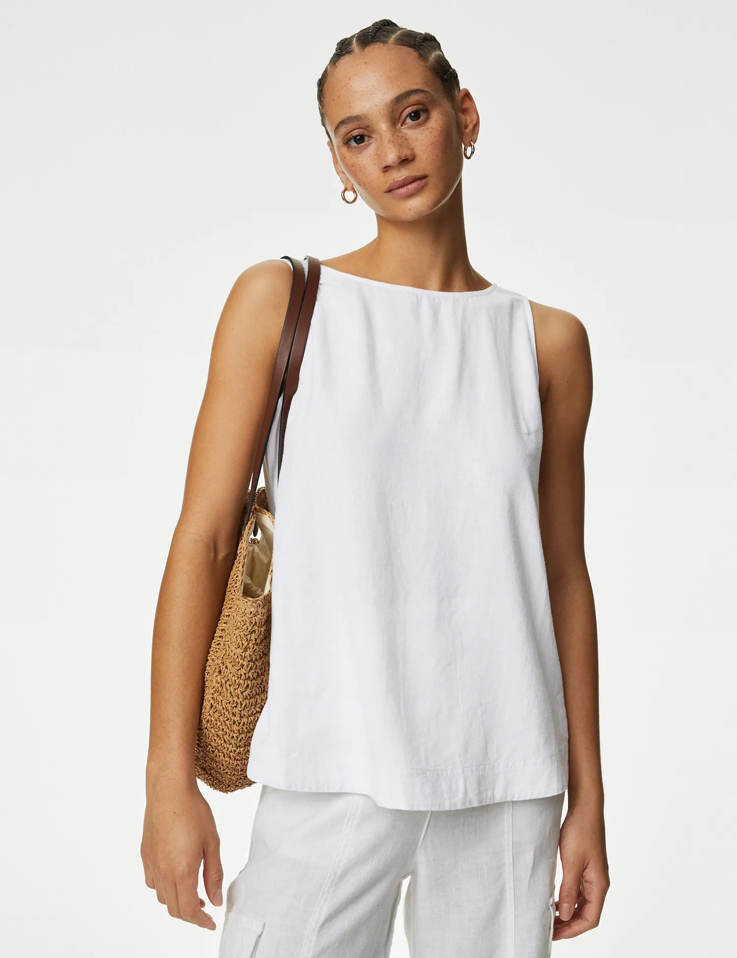 Linen Blend Blouse