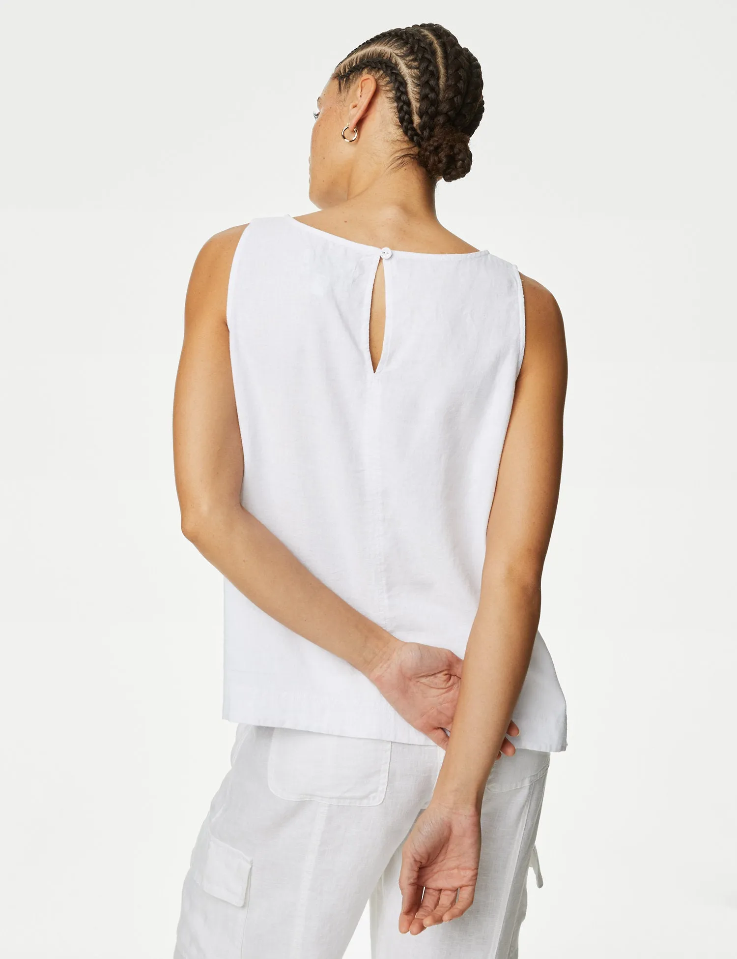Linen Blend Blouse