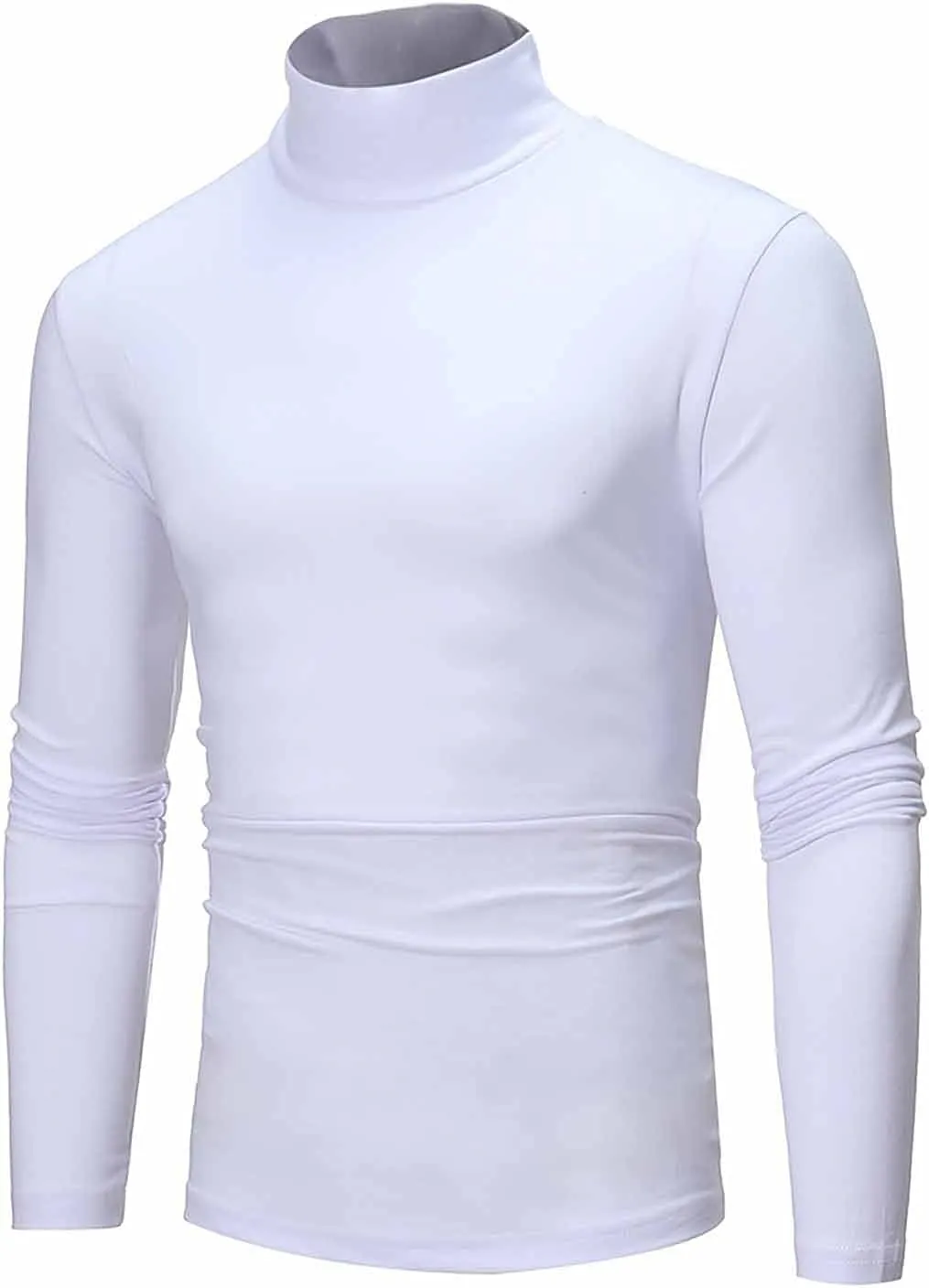 Men's Knitted Pullover Sweater Casual Turtleneck Slim Fit Basic Tops Long Sleeve Soft Plain Sweaters Winter Clothes