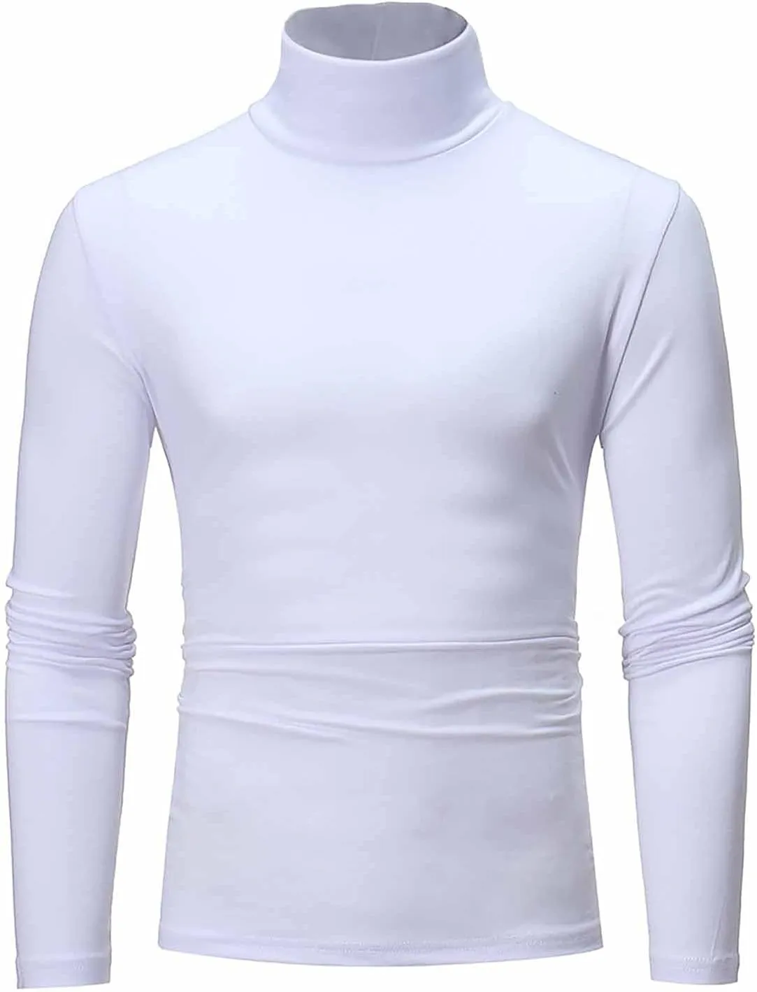 Men's Knitted Pullover Sweater Casual Turtleneck Slim Fit Basic Tops Long Sleeve Soft Plain Sweaters Winter Clothes