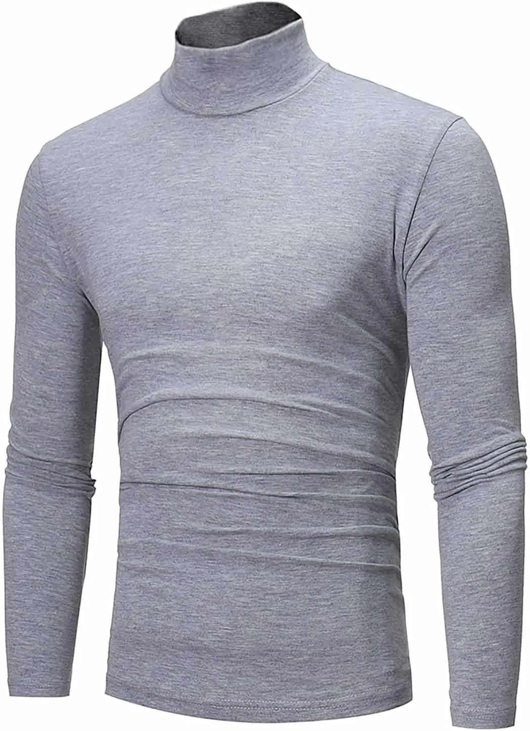 Men's Knitted Pullover Sweater Casual Turtleneck Slim Fit Basic Tops Long Sleeve Soft Plain Sweaters Winter Clothes