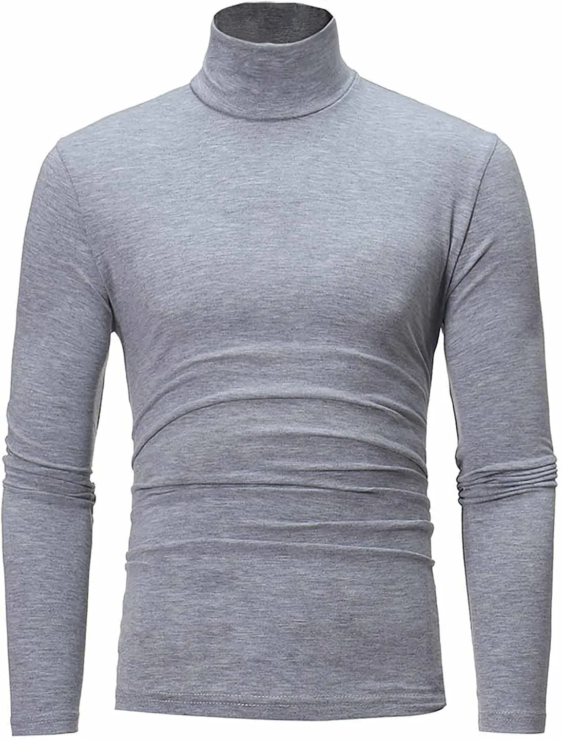Men's Knitted Pullover Sweater Casual Turtleneck Slim Fit Basic Tops Long Sleeve Soft Plain Sweaters Winter Clothes