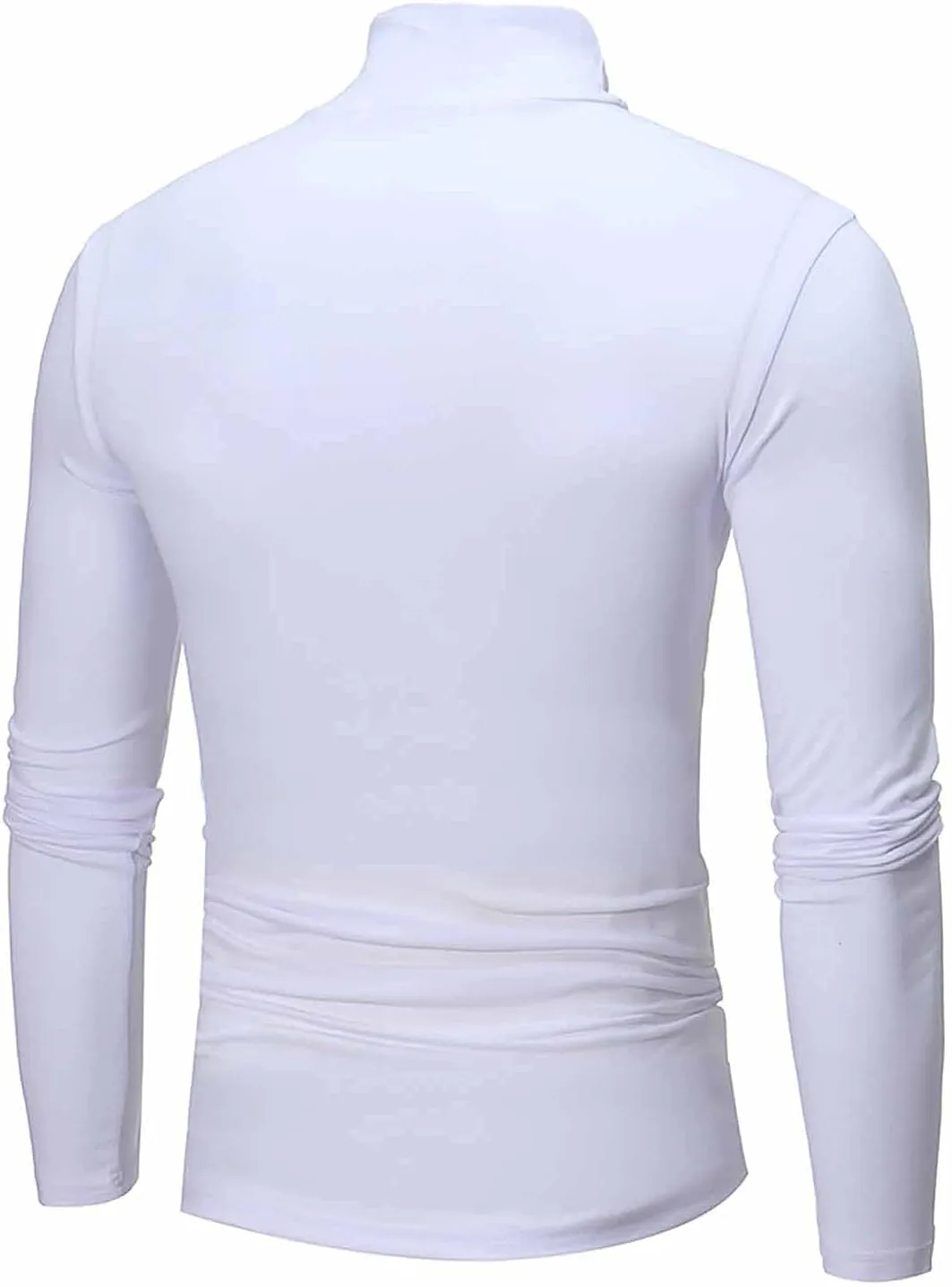 Men's Knitted Pullover Sweater Casual Turtleneck Slim Fit Basic Tops Long Sleeve Soft Plain Sweaters Winter Clothes