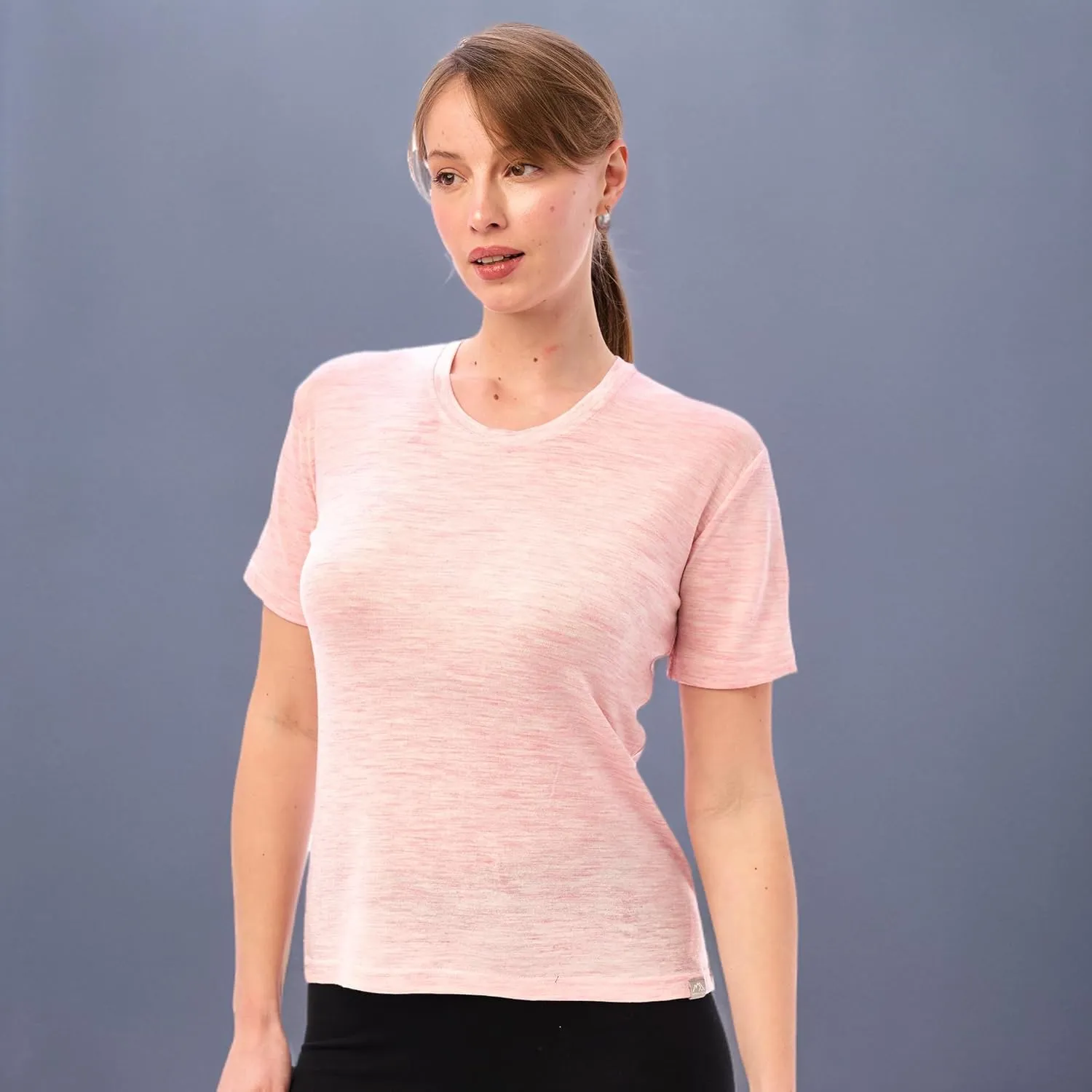 Merino.tech Merino Wool Shirt Women - 100% Merino Wool Base Layer Women Short Sleeve Tee