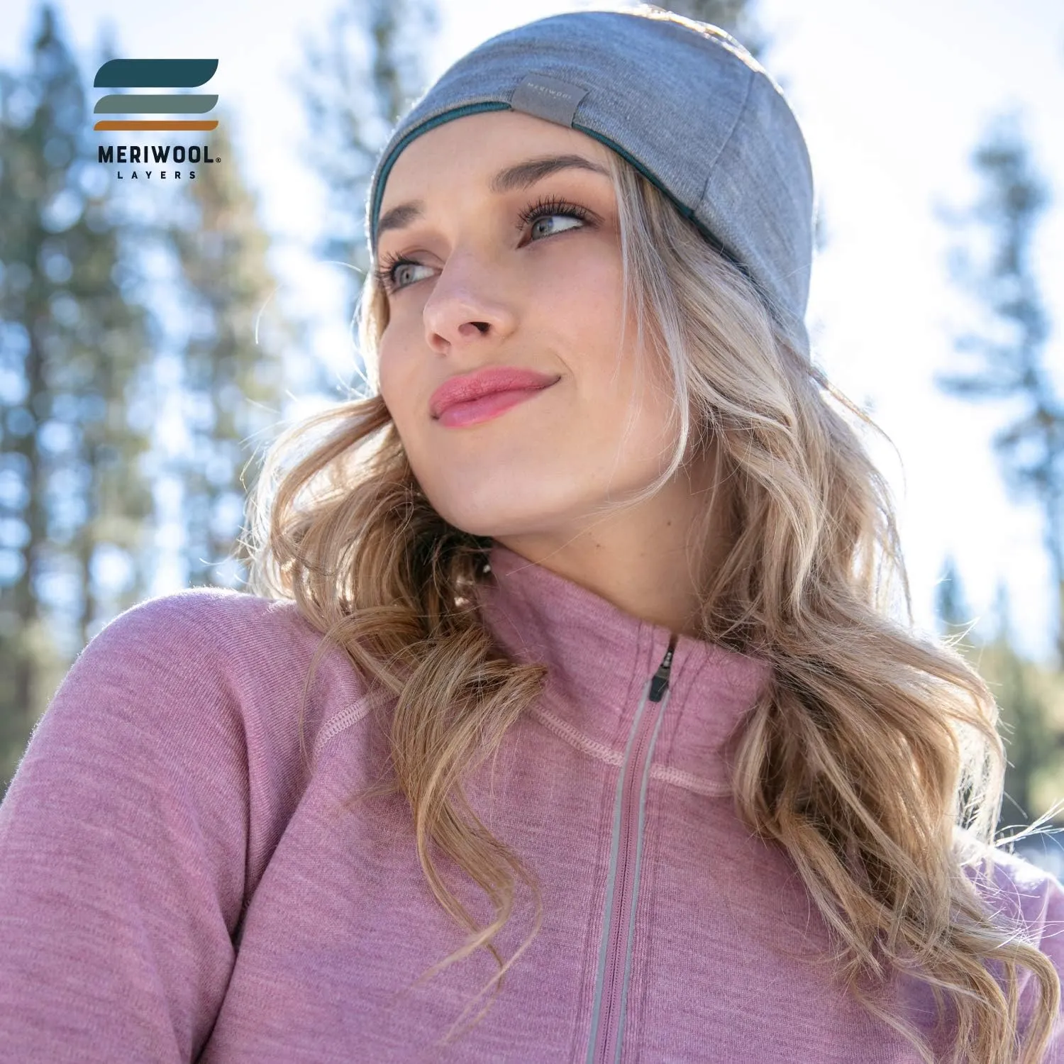MERIWOOL Womens Half Zip Base Layer Top 400g Heavyweight Merino Wool Sweater