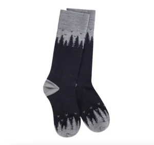 Navy Crew Sock