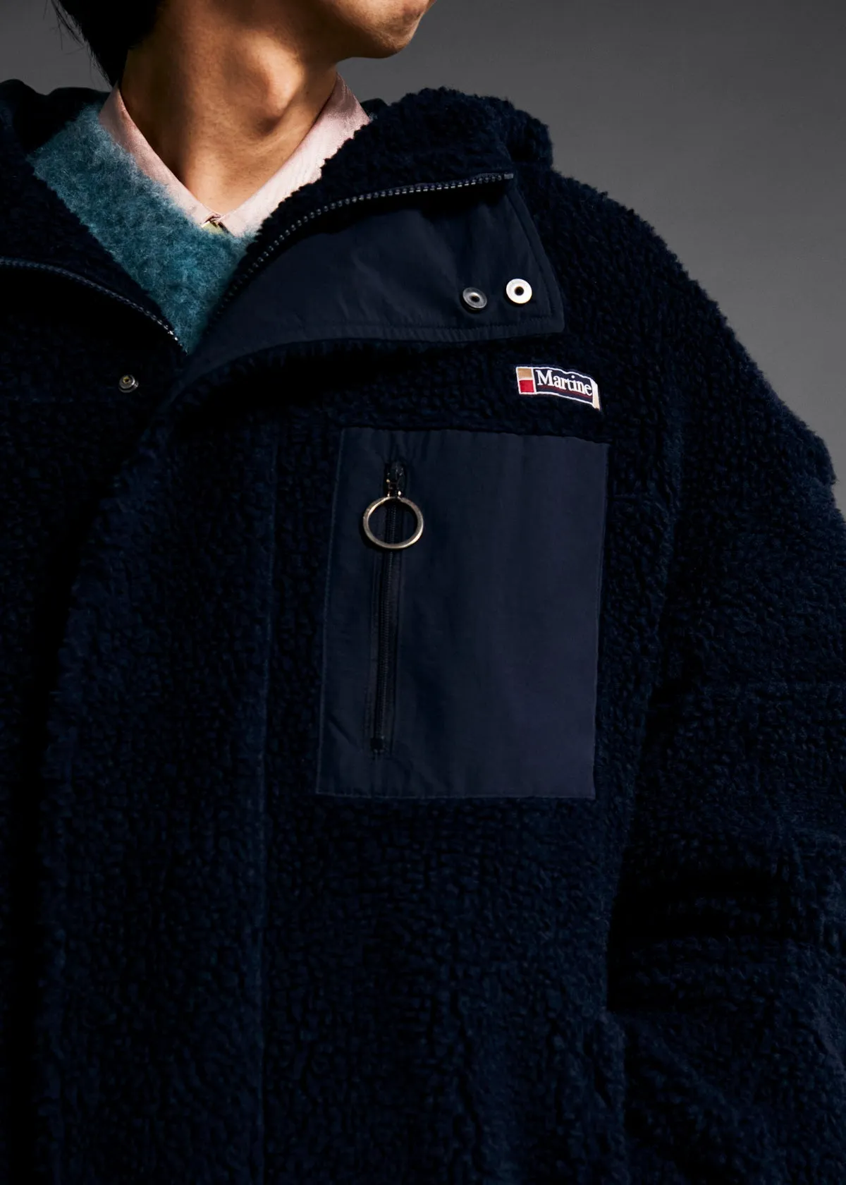 OVERSIZED FLEECE in BLUE