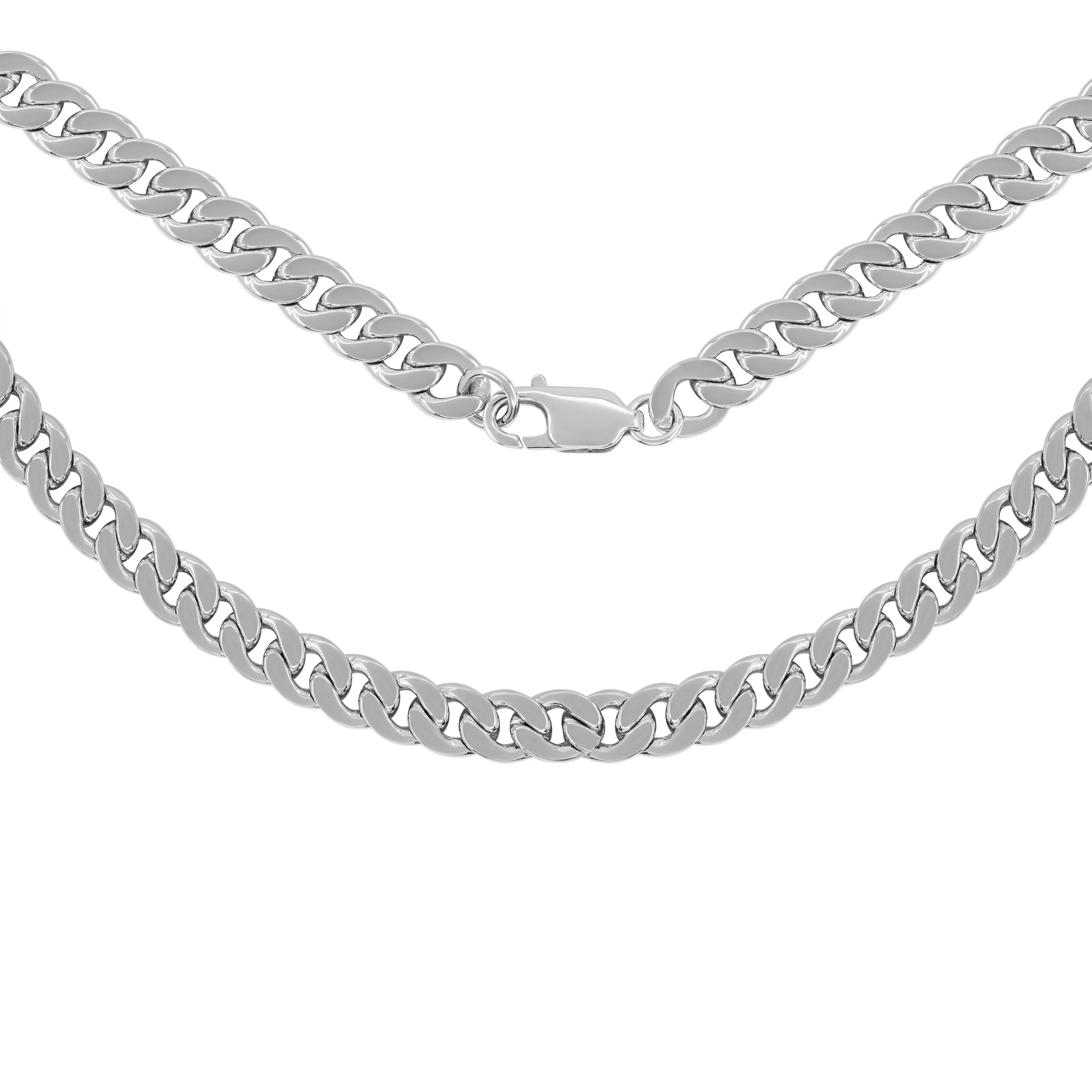 Thick Curb Chain, 925 Silver