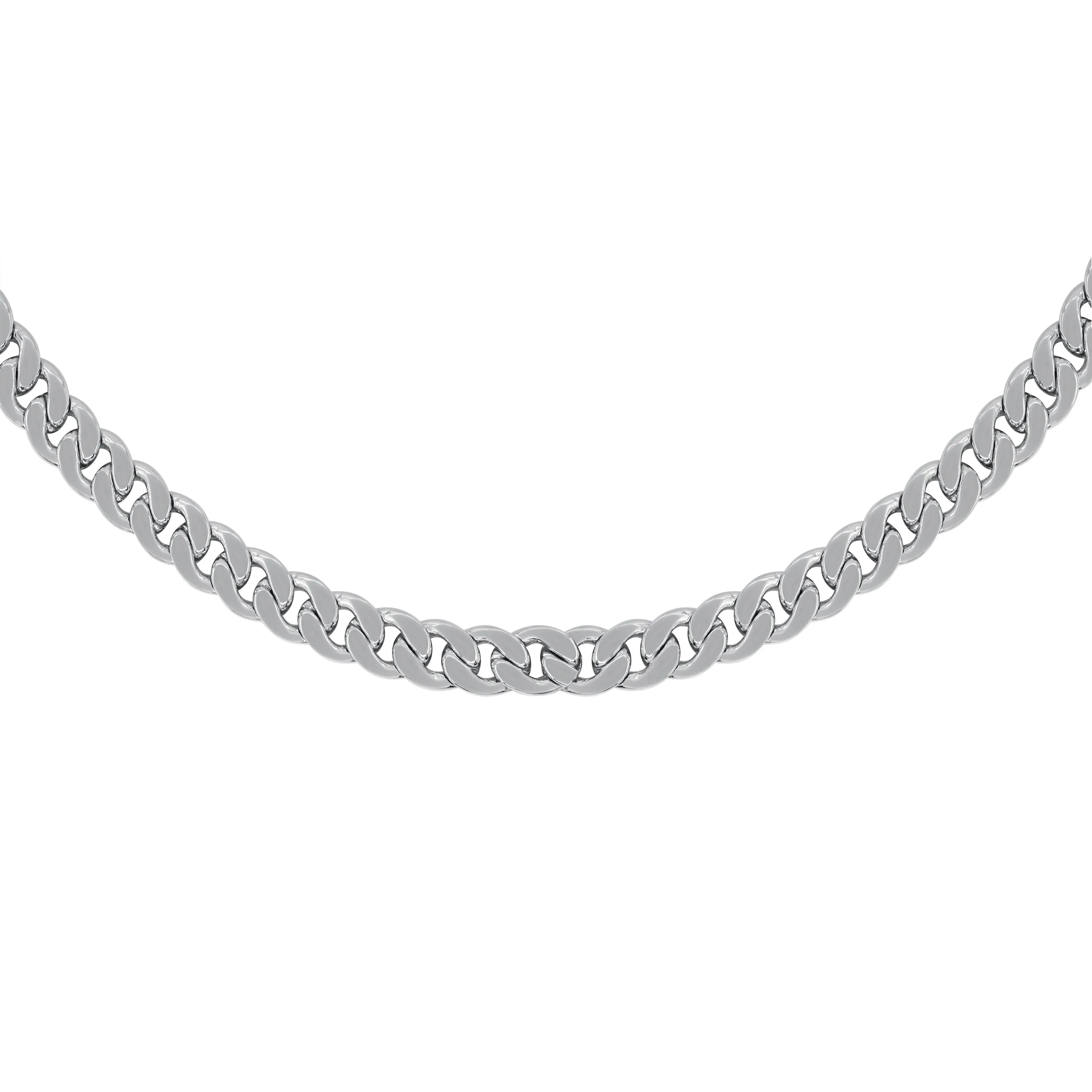 Thick Curb Chain, 925 Silver